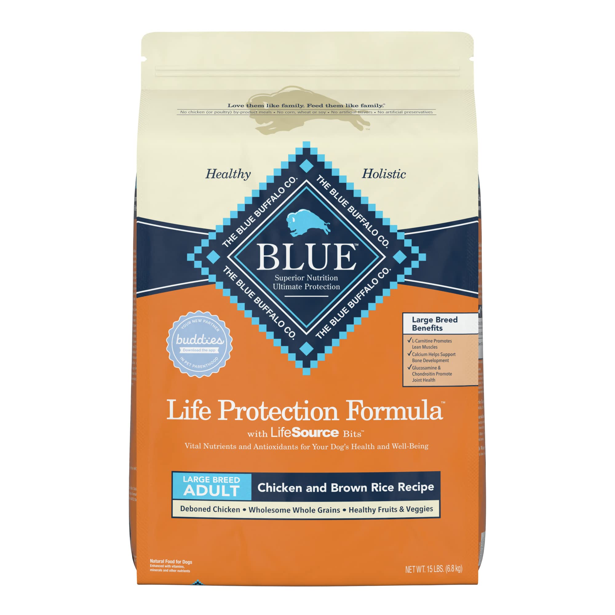 Blue Buffalo Life Protection Formula Natural Adult Large Breed Alimento seco para perros