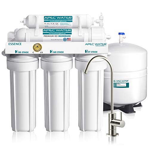 APEC Water Systems ROES-50 Essence Series Sistema de filtro de agua potable de ósmosis inversa ultra seguro certificado de 5 etapas de nivel superior