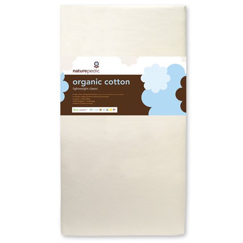 Naturepedic Colchón clásico para cuna de algodón orgánico ligero sin concesiones
