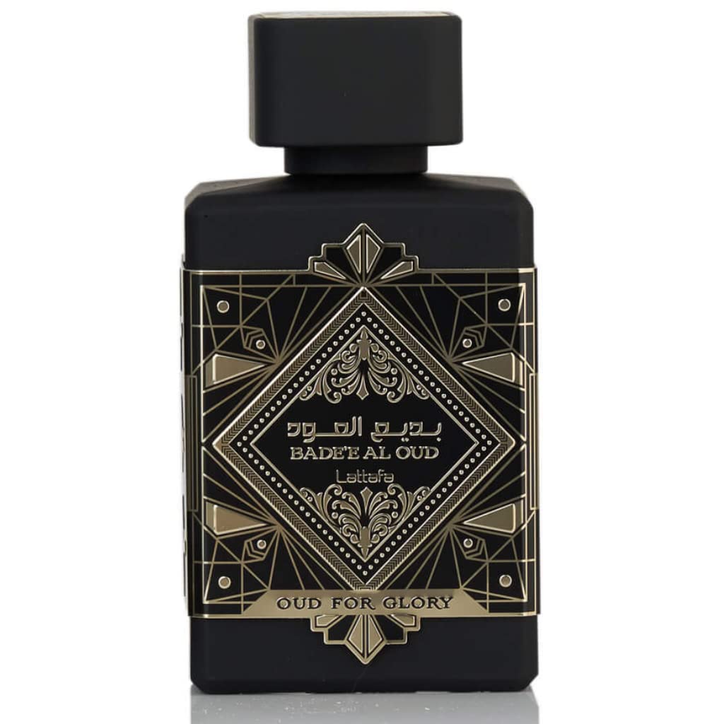 Lattafa Perfumes Bade'e Al Oud for Glory EDP - Eau de Parfum 100ML (3.4oz) | Alquimia Oriental | Aroma de nicho que se abre con notas especiadas sobre notas base de madera de agar y pachulí