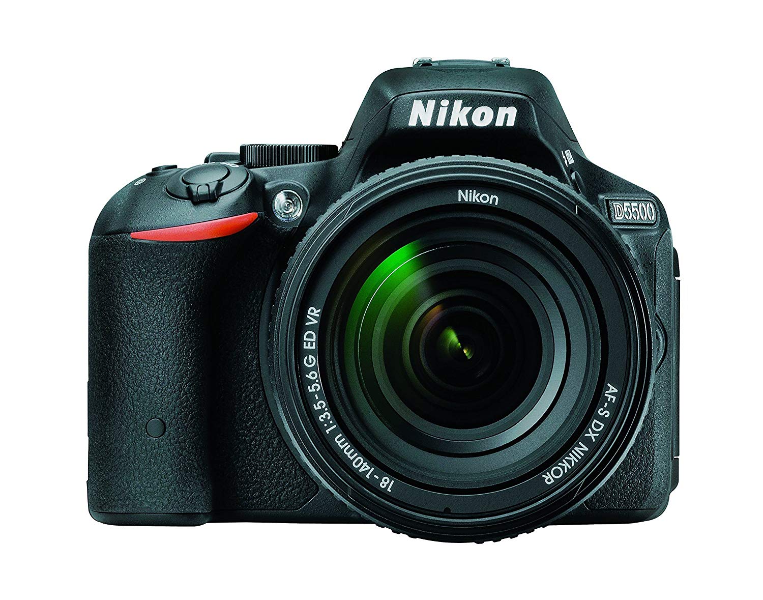 Nikon SLR digital de formato DX D5500 con kit VR de 18-140 mm (negro)