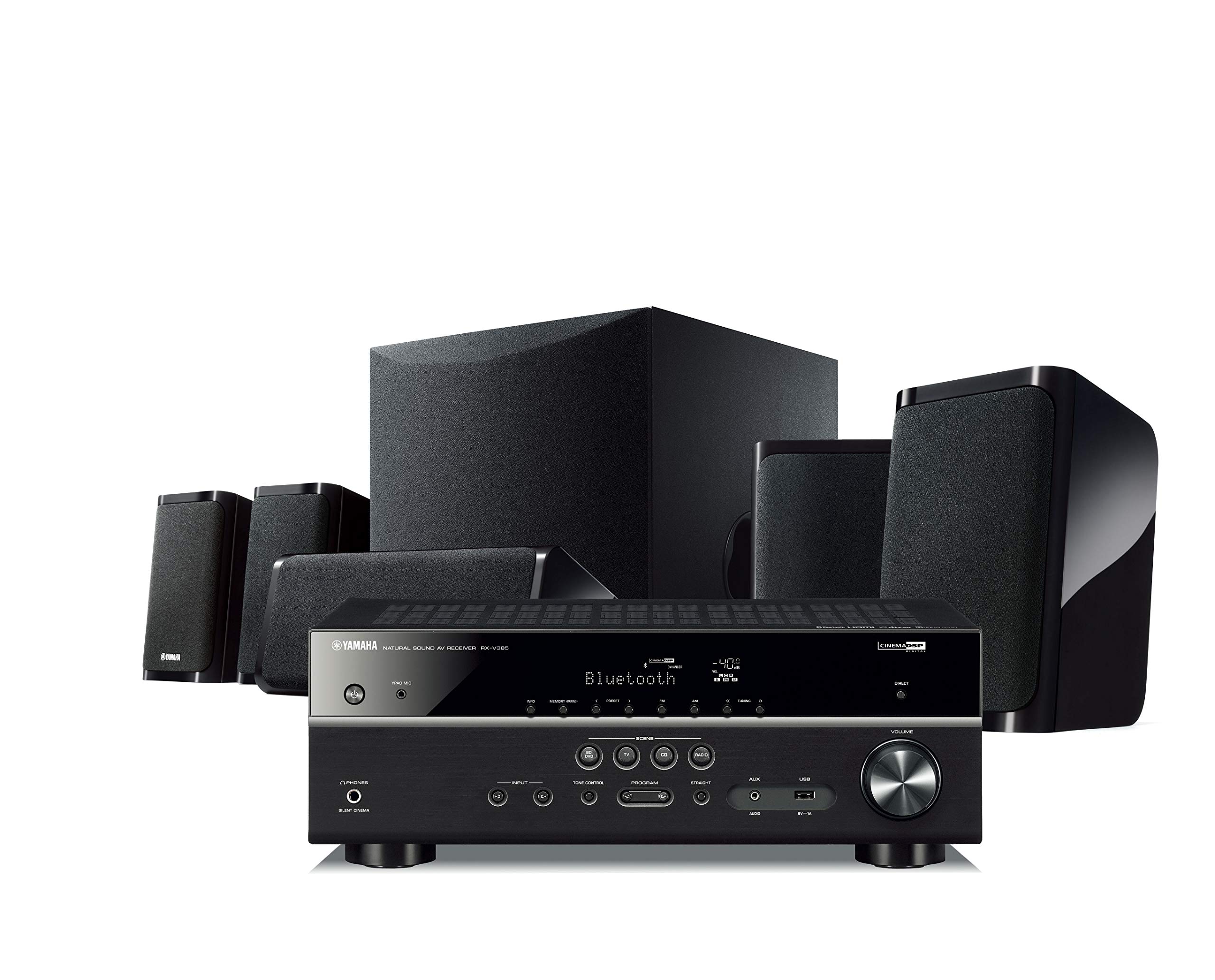 Yamaha Audio YHT-4950U 4K Ultra HD Sistema de cine en casa de 5.1 canales con Bluetooth