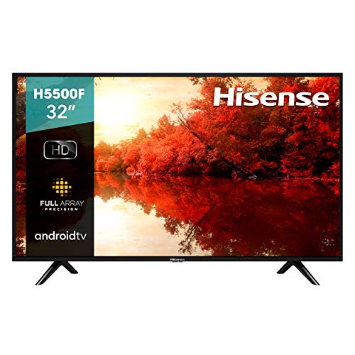 Hisense Smart TV con Android de 32 pulgadas 32H5500F clase H55 serie con control remoto por voz (modelo 2020)