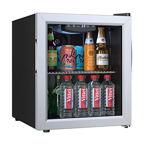 EdgeStar BWC71SS Centro de bebidas extremadamente frías con capacidad para 52 latas de 18 pulgadas de ancho