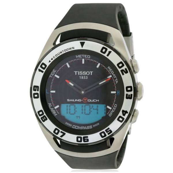 Tissot Reloj multifunción Sailing-Touch para hombre con correa de caucho T056.420.27.051.01