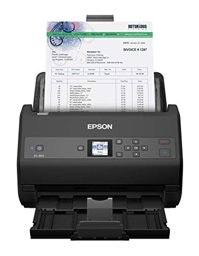 Epson Escáner de documentos dúplex en color de alta velocidad Workforce ES-865 con controlador Twain