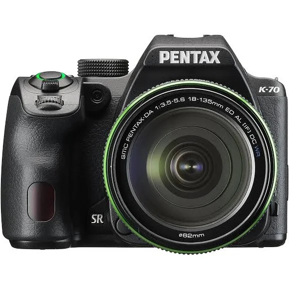 Pentax K-70 Cámara SLR digital con Wi-Fi para todo clima y lente AL WR de 18-55 mm