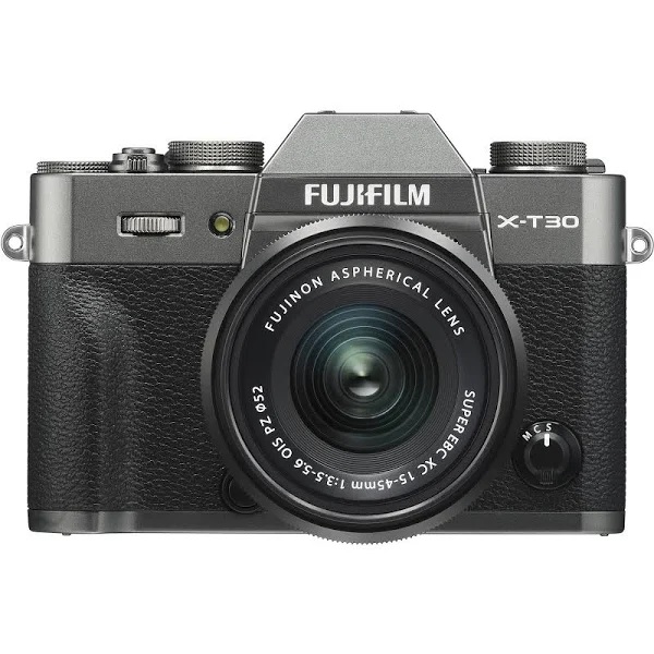 Fujifilm Cámara sin espejo  X-T30 con lente XC 15-45 mm f / 3.5-5.6 OIS PZ - Plata carbón