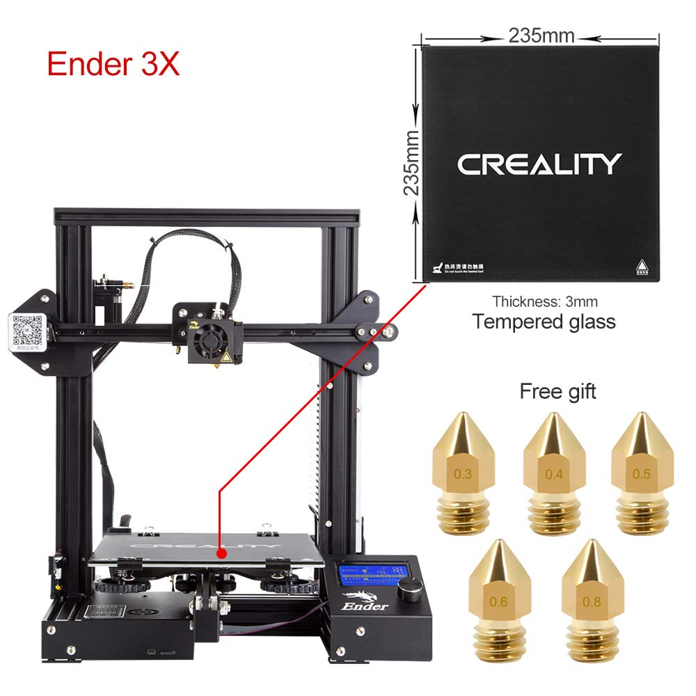 Creality 3D Creality3D Ender - Kit de 3 impresoras 3D DIY