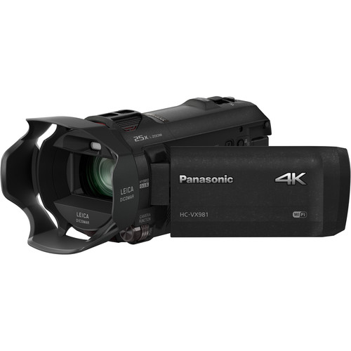 Panasonic Videocámara  HC-VX981 Wi-Fi 4K Ultra HD Video Camera