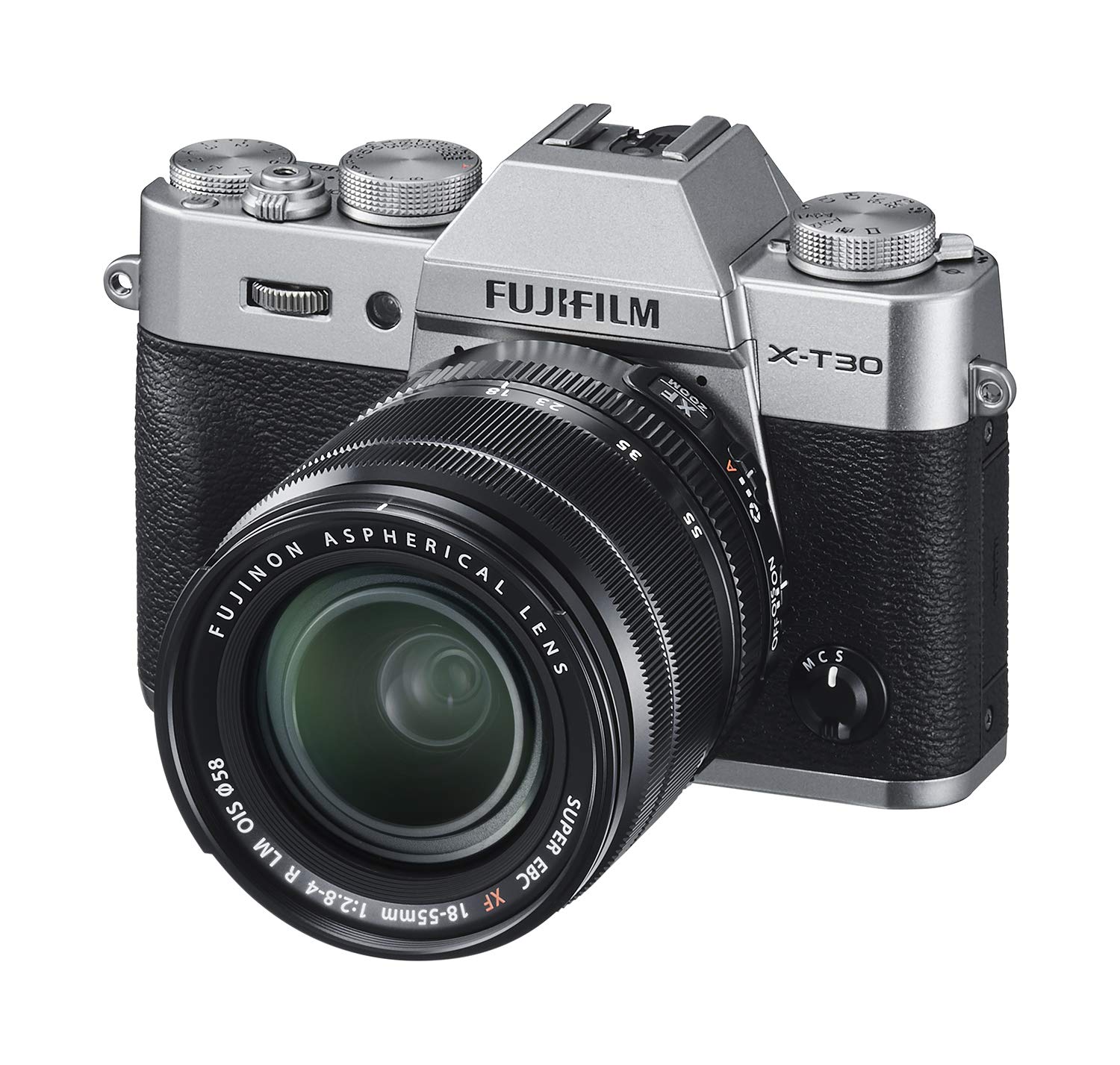 Fujifilm Cámara sin espejo  X-T30 con lente XF 18-55 mm f / 2.8-4 R LM OIS - Plata carbón