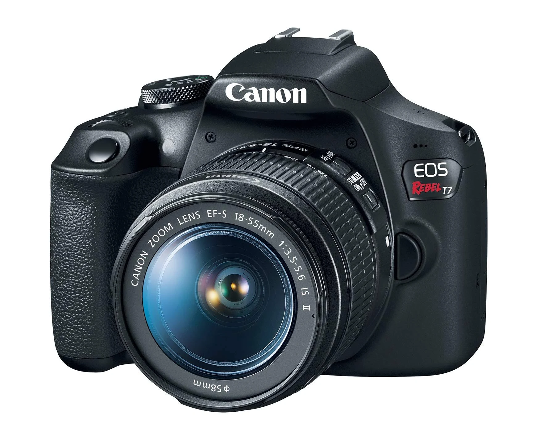 Canon USA Cámara Canon EOS Rebel T7 DSLR de 24.1MP con lente EF-S 18-55 mm f / 3.5-5.6 IS II